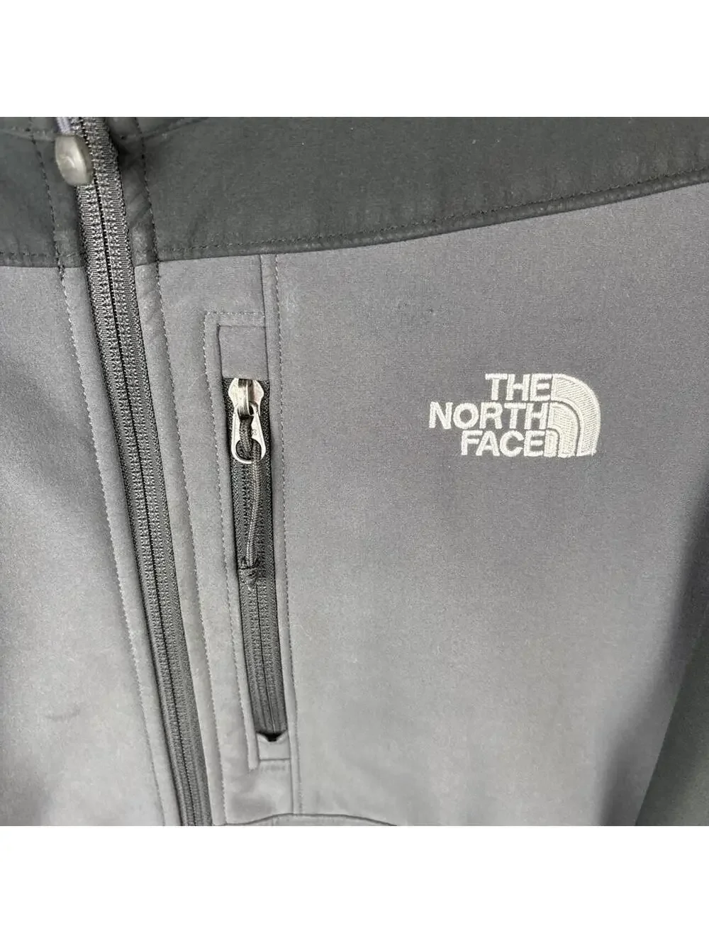The North Face Apex Bionic Softshell Full Zip Jacket Gray XL